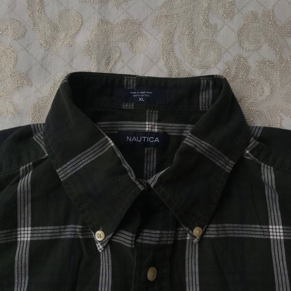vintage nautica flannel